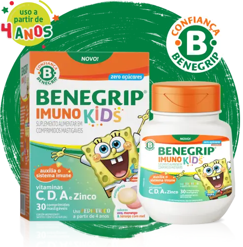 Embalagem do Benegrip Imuno Kids